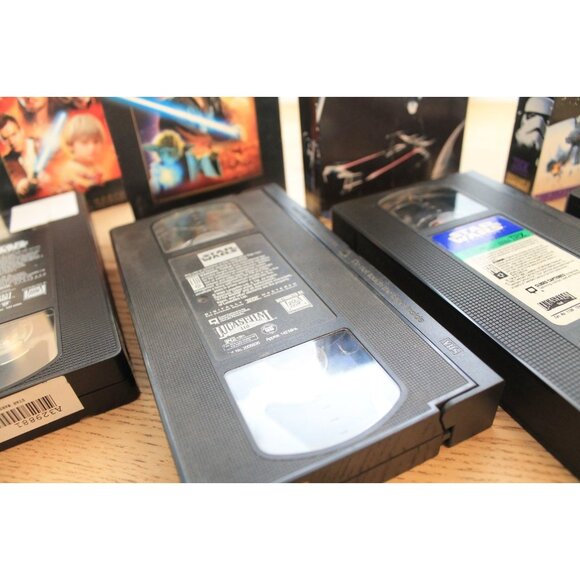 Star Wars VHS Lot of 4 – TESTED/WORKS Phantom M., Clones, New Hope, Empire S. B. - Picture 10 of 11